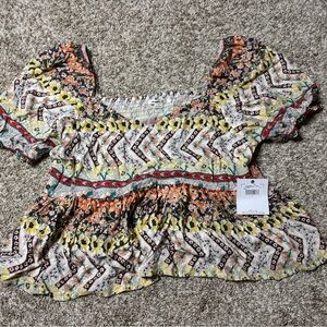 Floral Multicolor Women's Top